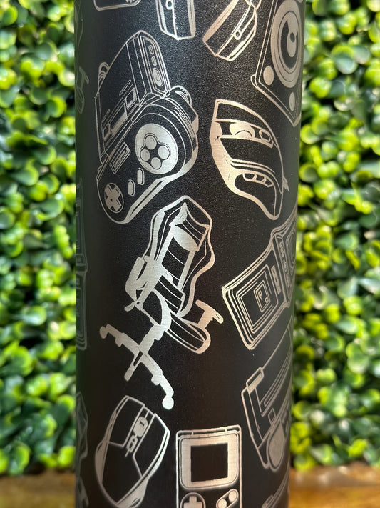Customizable Laser Engraved Gamer Water Bottle for Hydration image 1