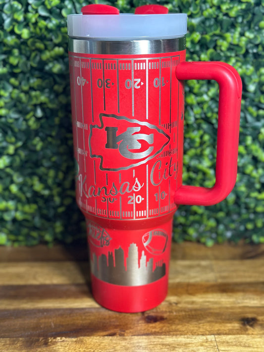 Kansas City Chiefs Travel Mug / Stainless Steel /Vacuum Sealed image 1