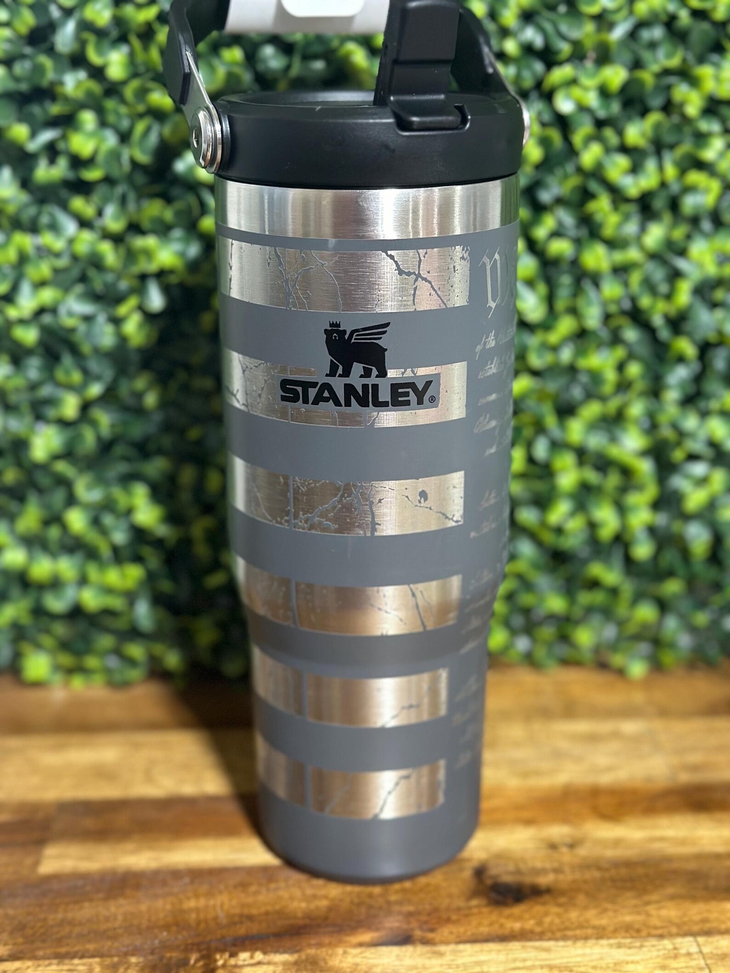 We The People Laser Engraved Authentic Stanley Flip Top Tumbler image 2