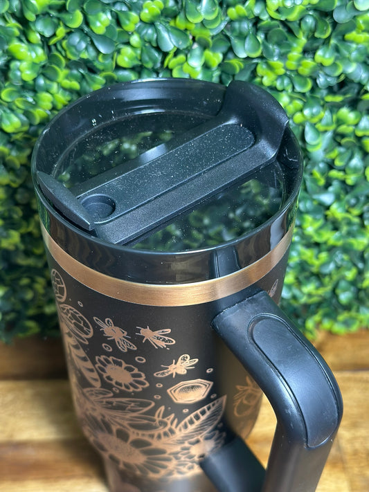 Bee Crazy Copper Plated Tumbler - 40 ounce image 1