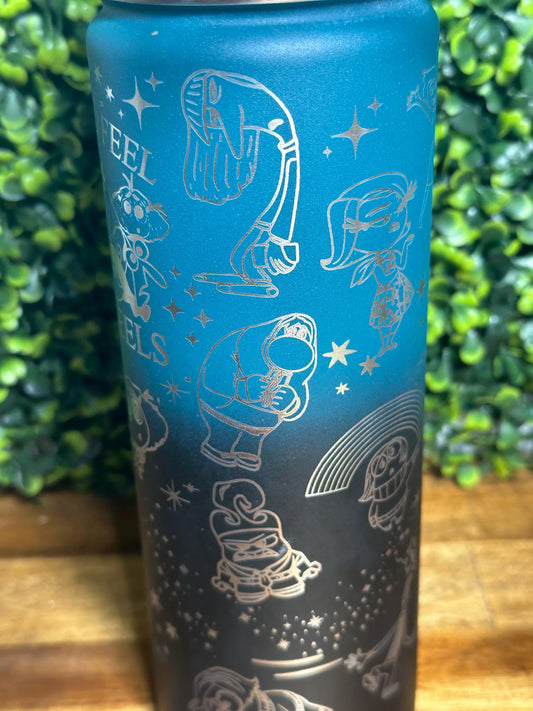Customizable Inside Out 2 Stainless Steel Water Bottle