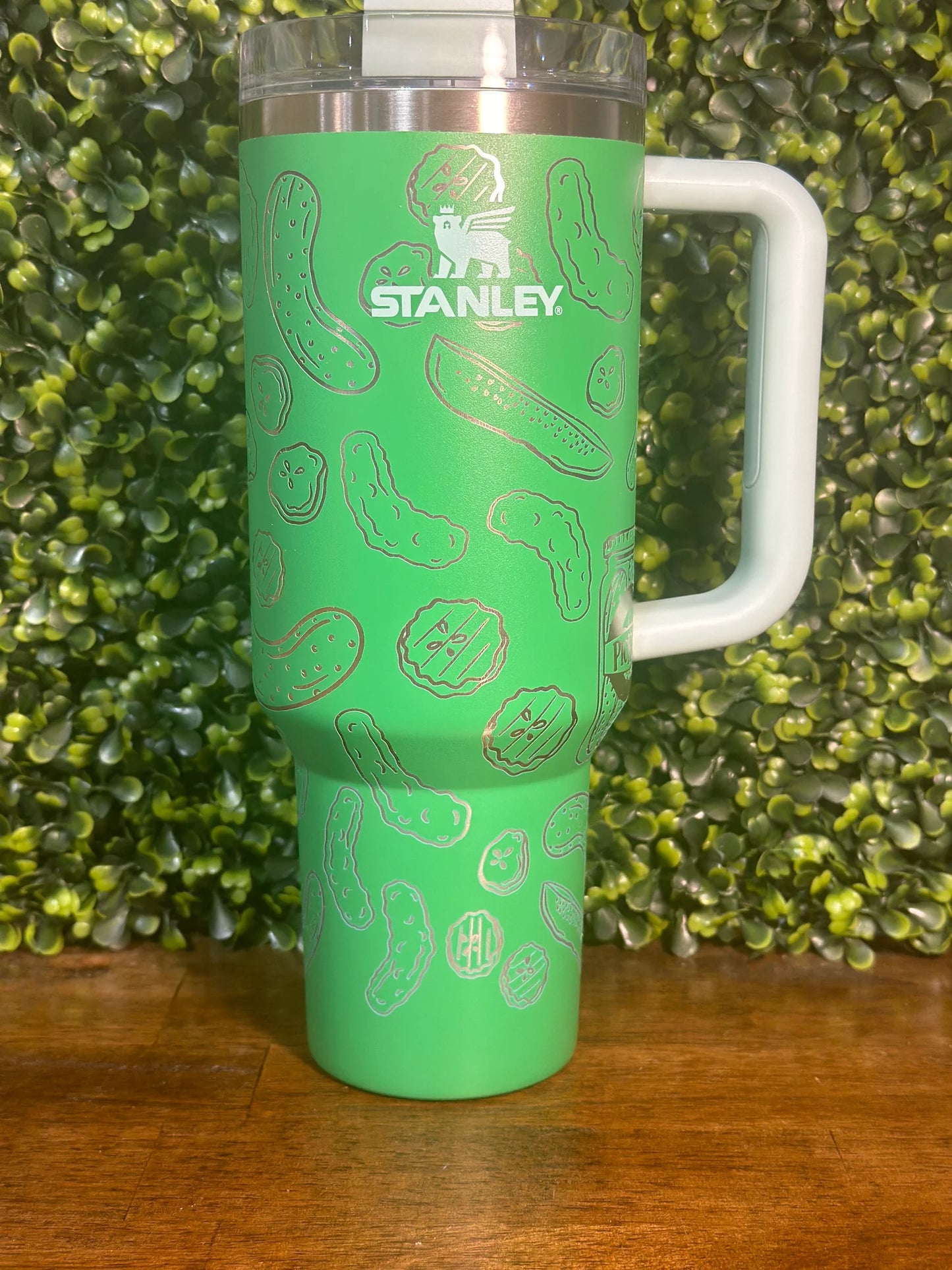 Unique Pickle Lover Gift - Custom Engraved 40oz Stanley Tumbler - Custom Gift image 0