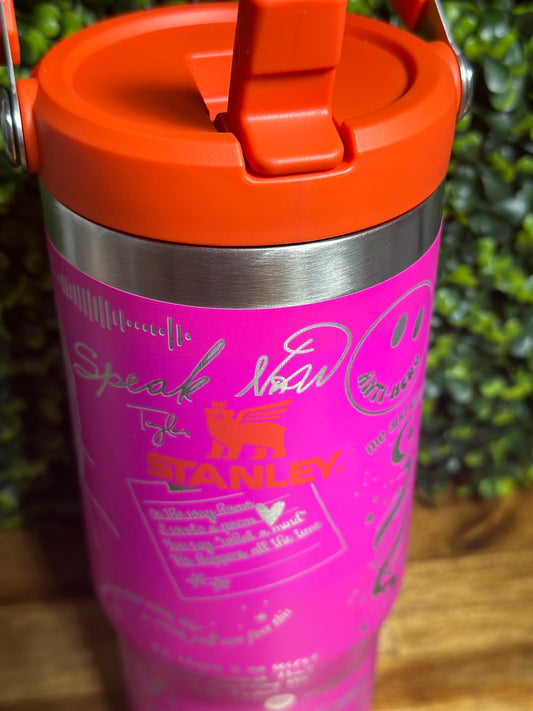 Adorable Taylor Swift Authentic Stanley Flip Top Tumbler / Multiple color option image 1