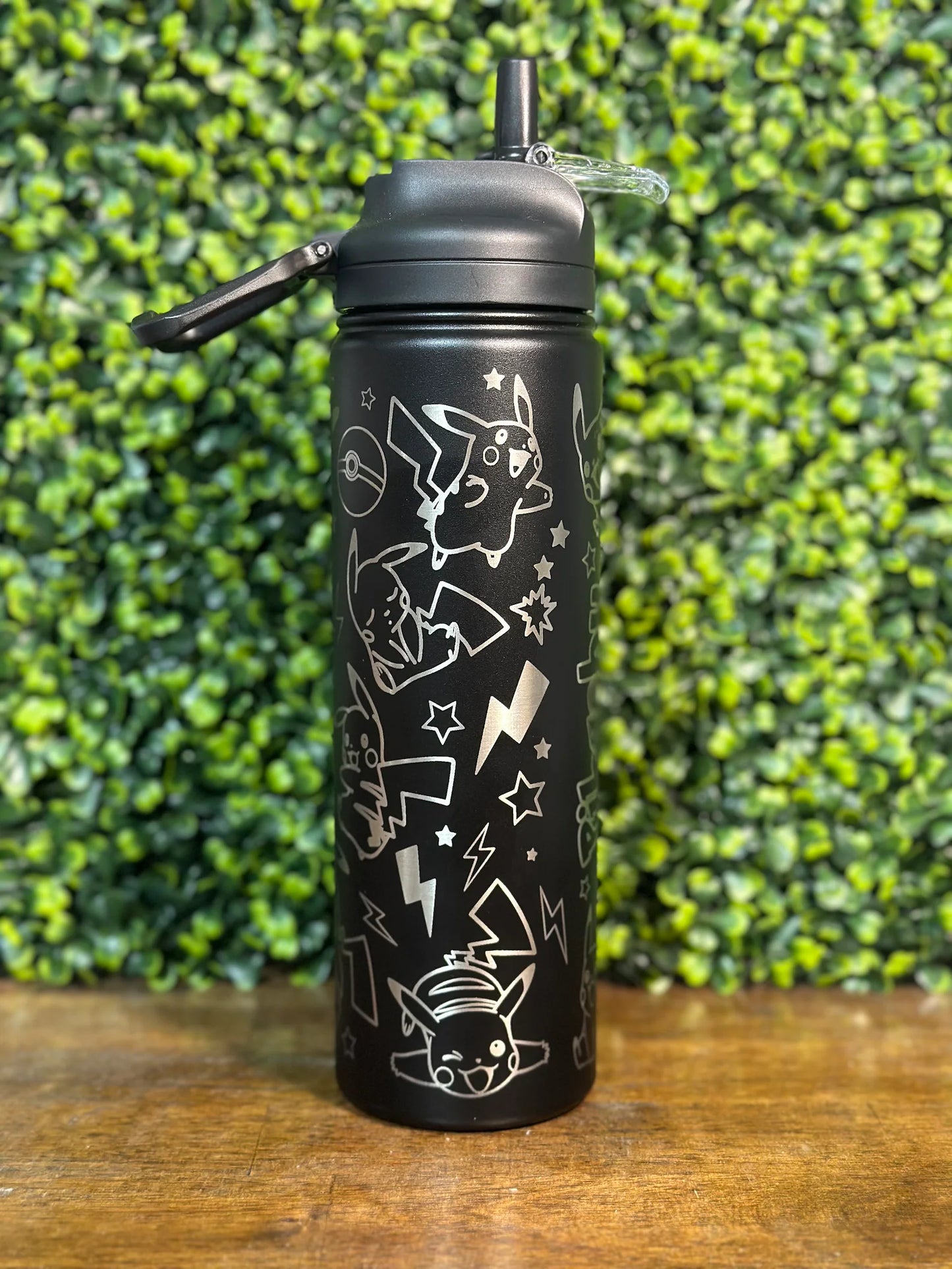 Kids Water Bottle - Pokémon Inspired - laser engraved image 1