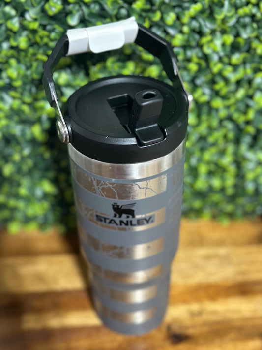 We The People Laser Engraved Authentic Stanley Flip Top Tumbler image 1