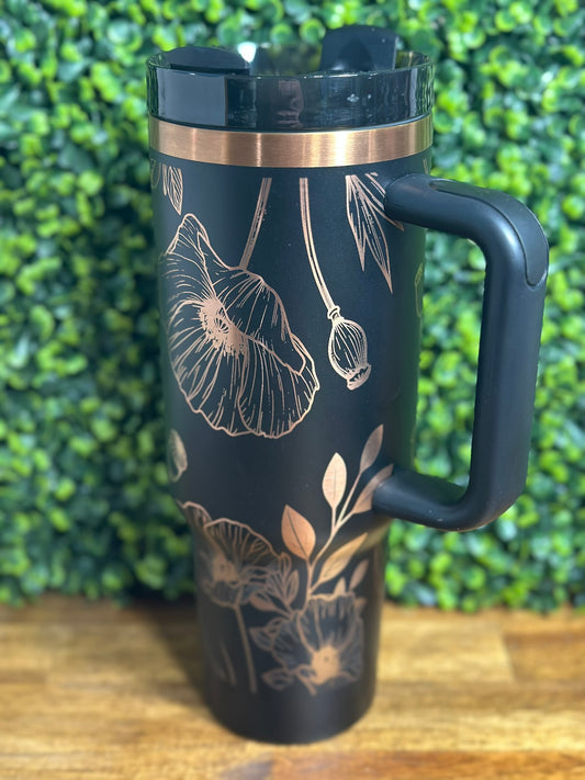Poppy Copper Plated 40 ounce Tumbler image 1