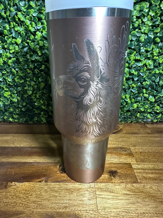 Llama Authentic Stanley Tumbler image 1