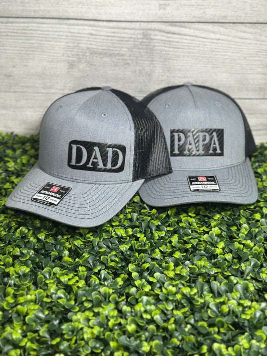 Dad/Papa Leather Patch Richardson Hat