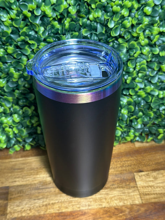 Ombre Plated Black 20 ounce Tumbler - Laser Blank