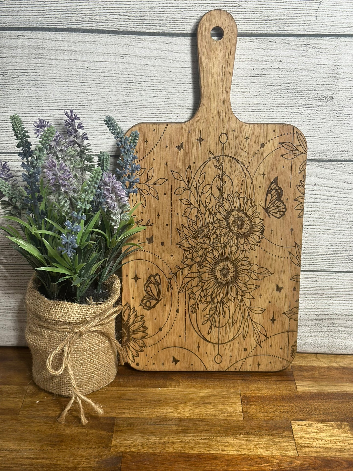 Sunflower Engraved Cutting Board