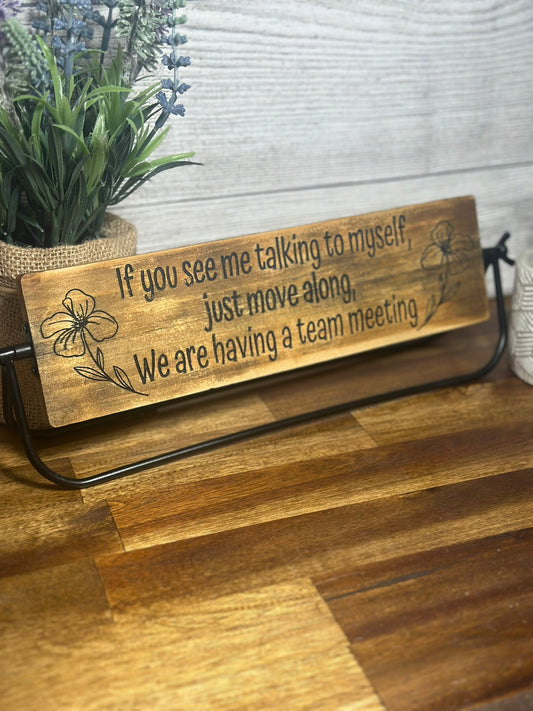 Funny Desk Sign for that Talkative Coworker