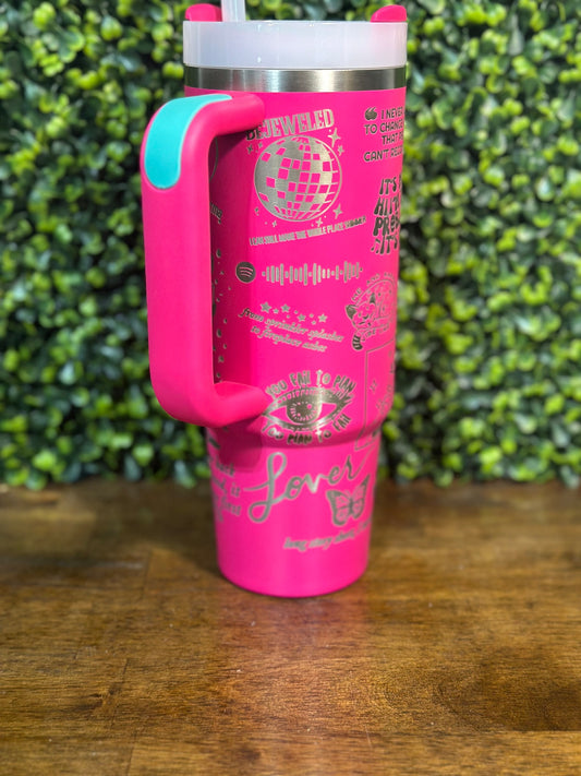 Taylor Swift Inspired Tumbler - 30 oz / 40 oz Quencher by Stanley - Authentic Fu image 1