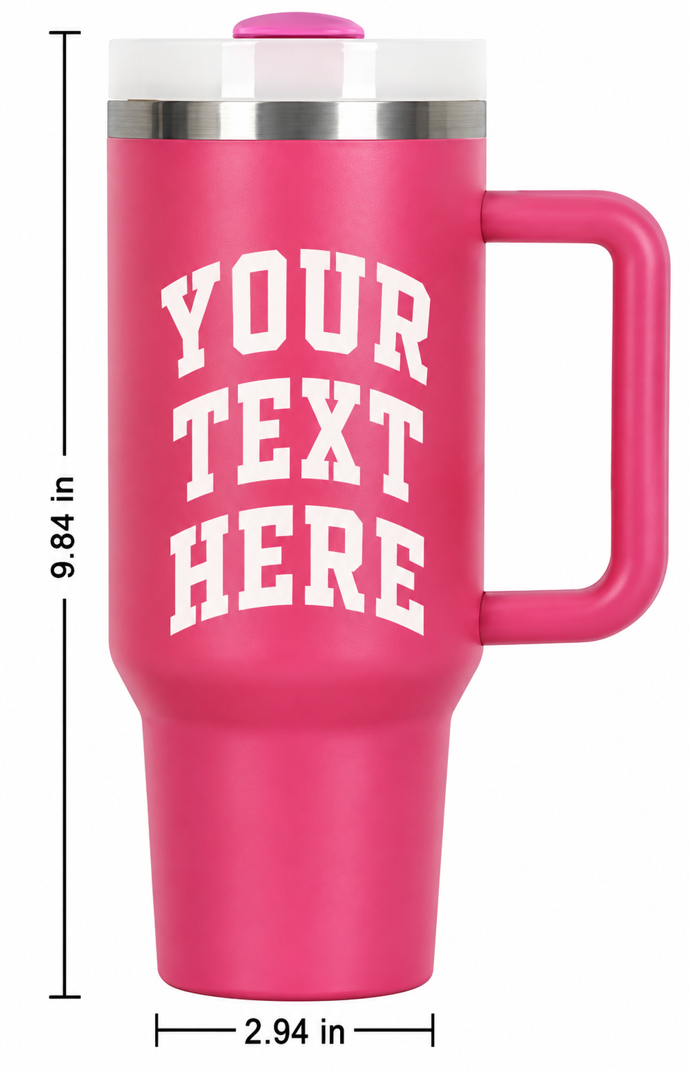 40 oz engraved tumbler - Single Logo