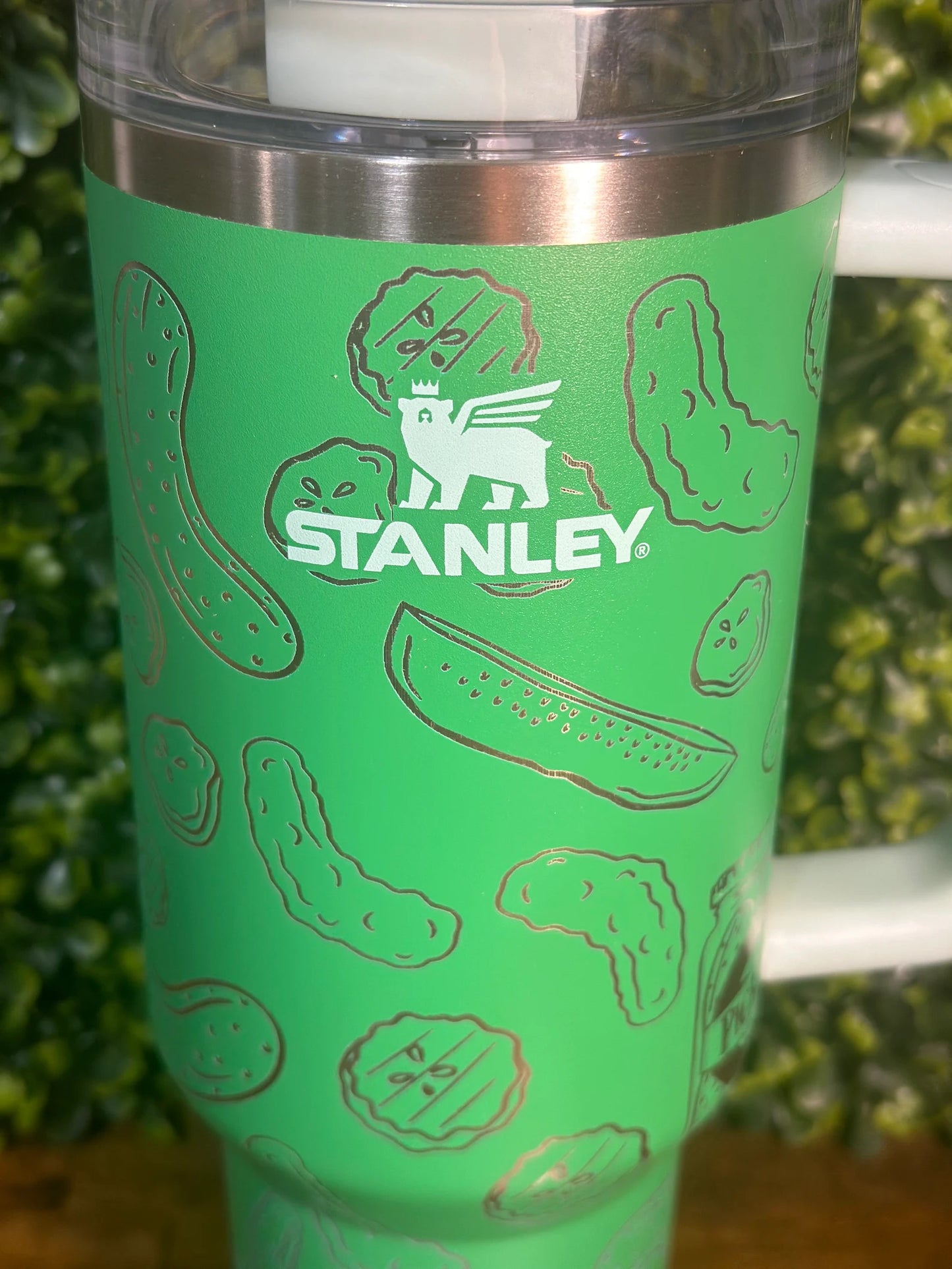 Unique Pickle Lover Gift - Custom Engraved 40oz Stanley Tumbler - Custom Gift image 3