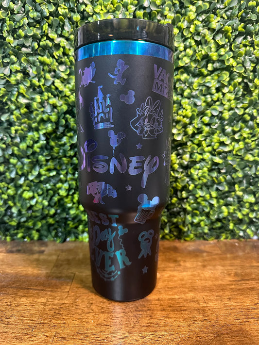Rainbow Disney Vacation Mode Tumbler - Sparkle in Style image 1