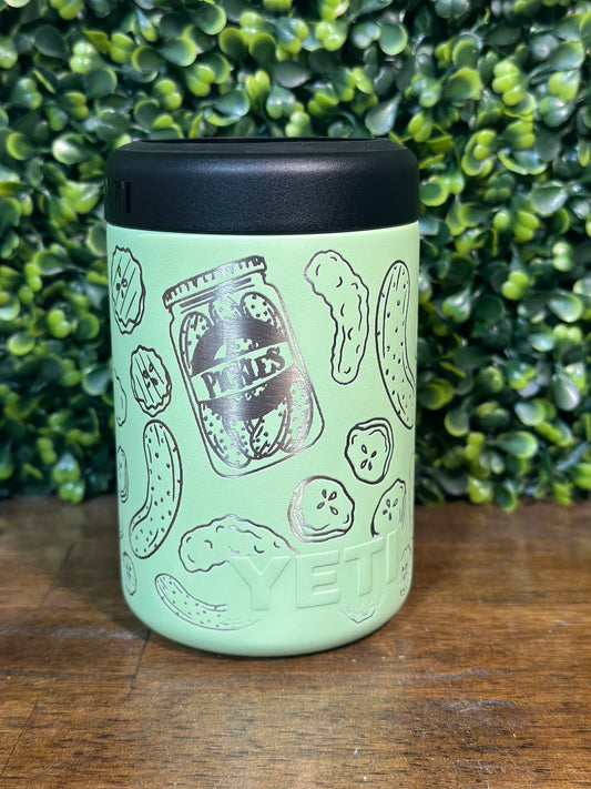 Pickle Lovers Dream Can Holder / Authentic Yeti Rambler - Pale Green image 1