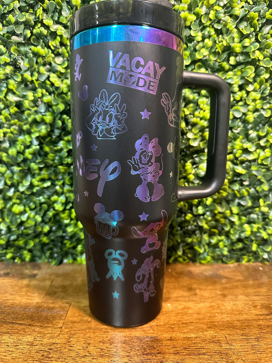 Rainbow Disney Vacation Mode Tumbler - Sparkle in Style image 0