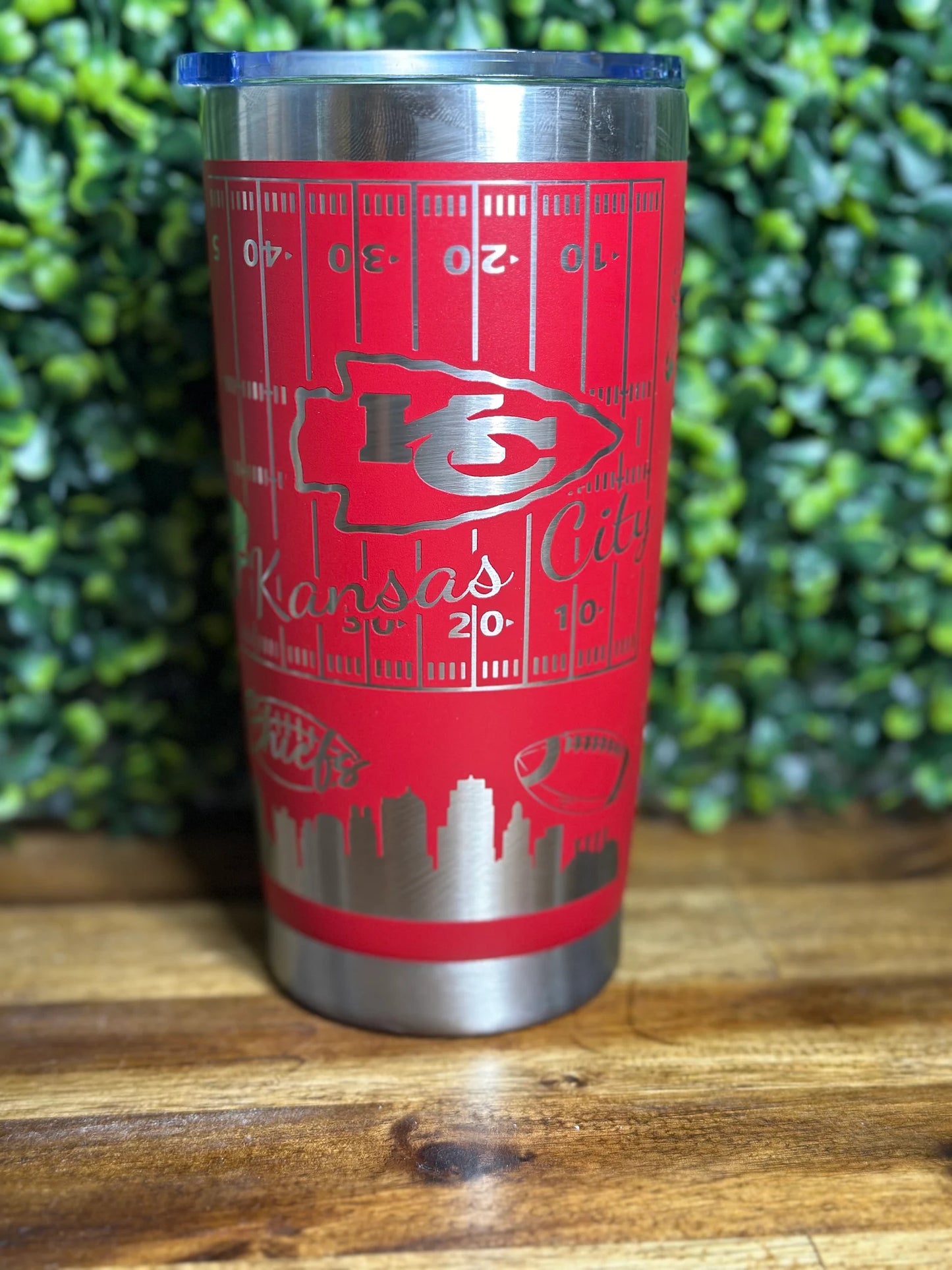 Kansas City Chiefs Travel Mug / Stainless Steel /Vacuum Sealed image 2