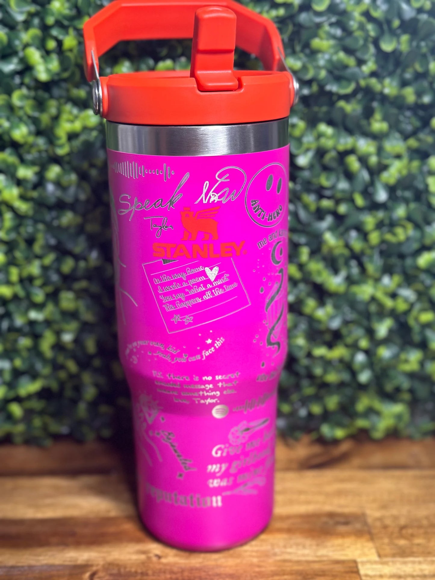 Adorable Taylor Swift Authentic Stanley Flip Top Tumbler / Multiple color option image 0