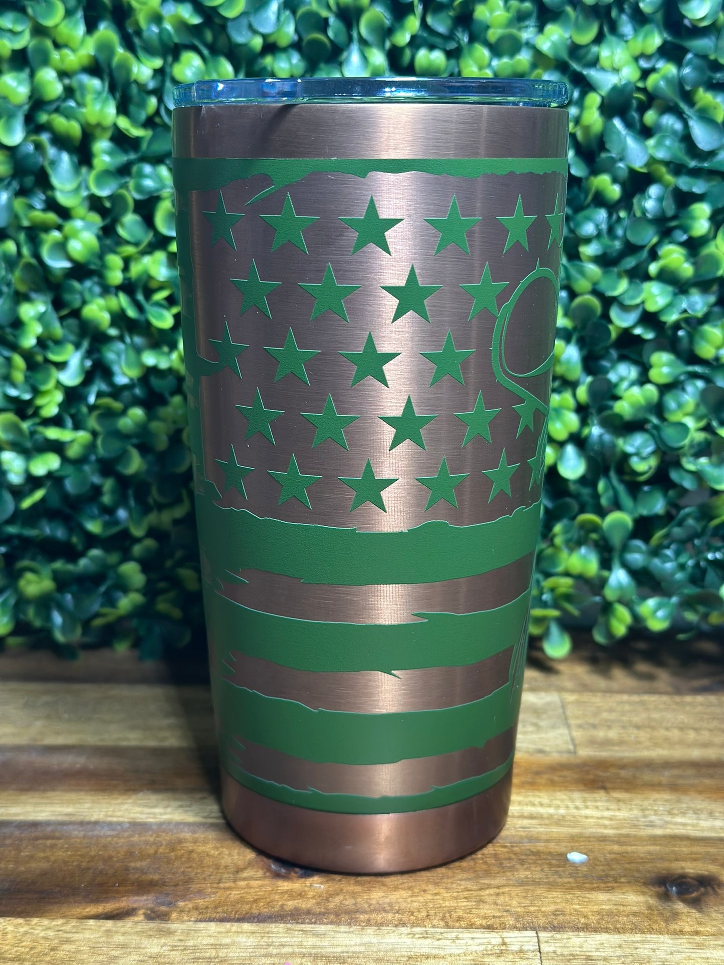 Patriotic Rooster Copper Plated Tumbler / 20 ounce image 2