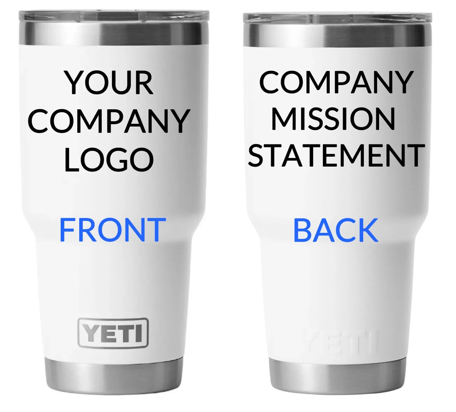 Custom Laser Engraved Yeti Rambler Tumblers w/ MagSlider Lid image 0