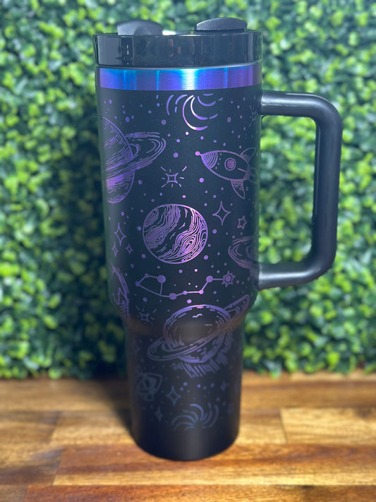 Solar Galaxy Ombre Plated 40 Ounce Tumbler image 0