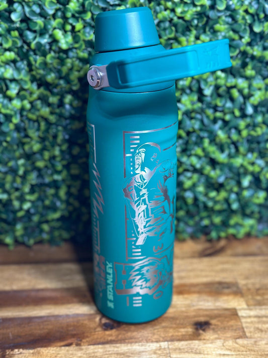 Eagles Laser Engraved Stanley IceFlow Bottle with Fast Flow Lid image 0