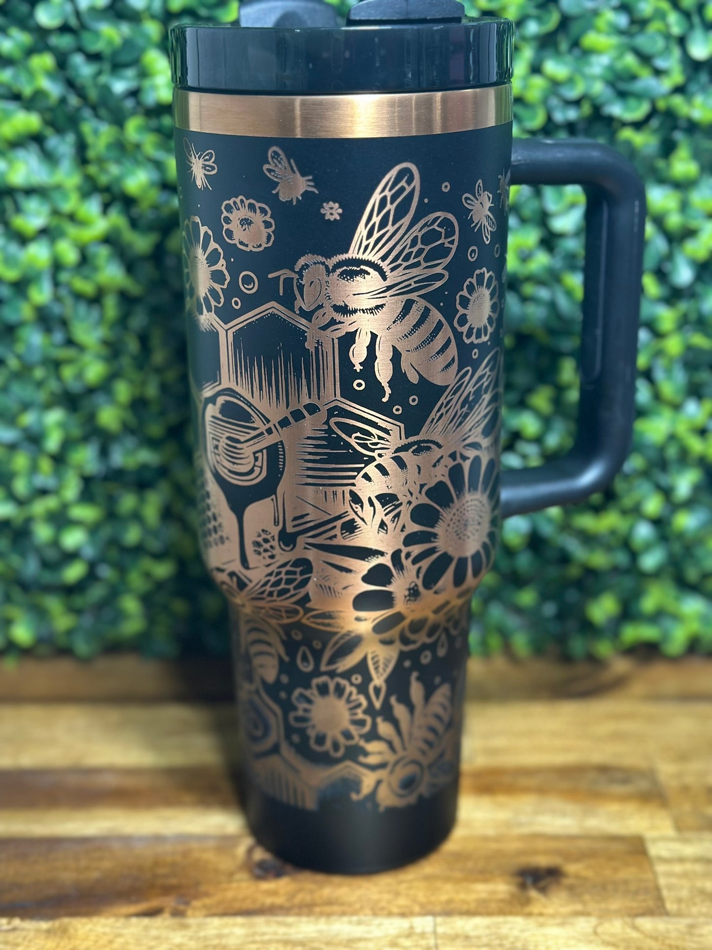 Bee Crazy Copper Plated Tumbler - 40 ounce image 3