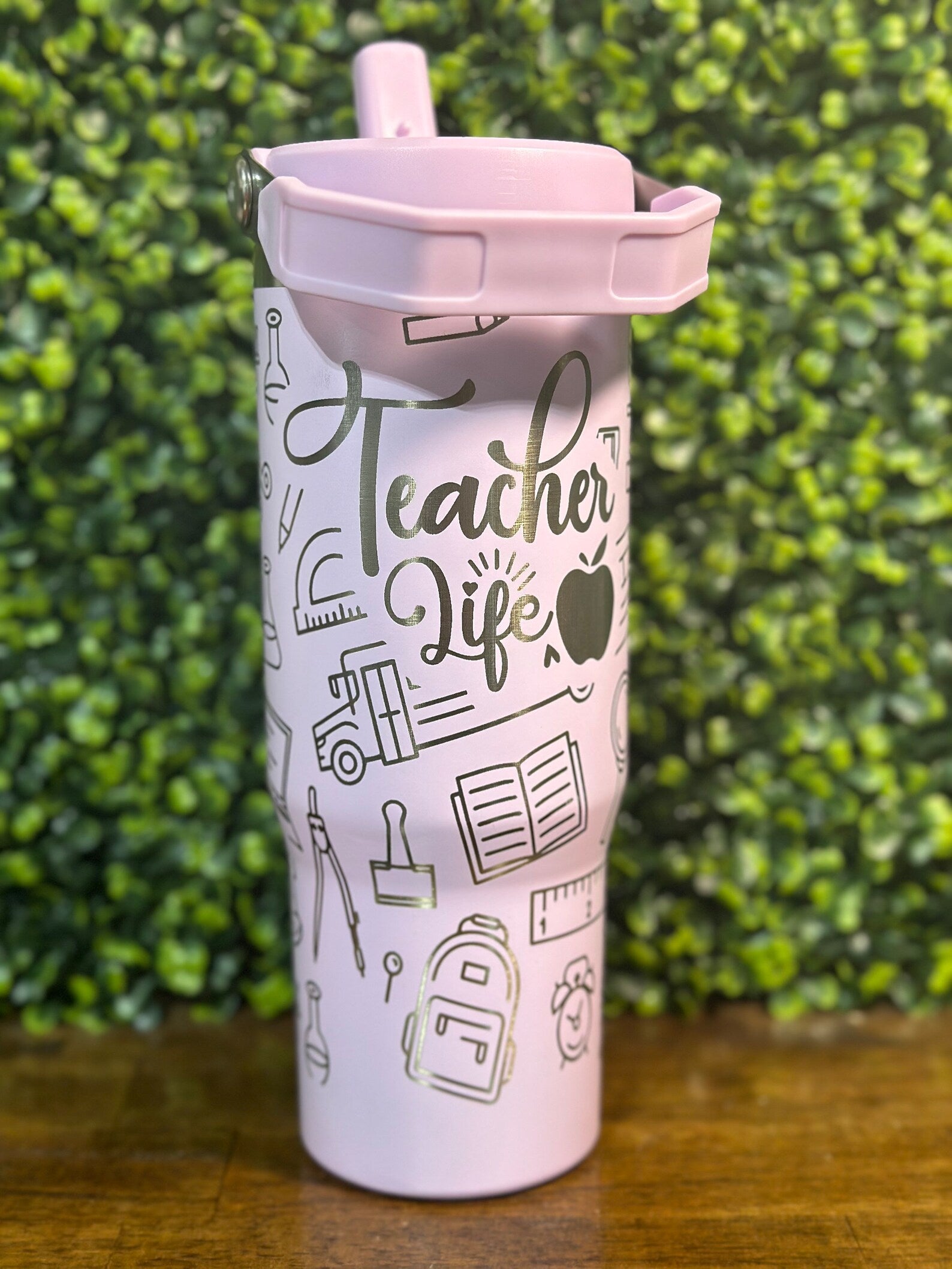 Teacher Appreciation Laser Engraved Water Bottle - Stunning Gift for Educators image 0