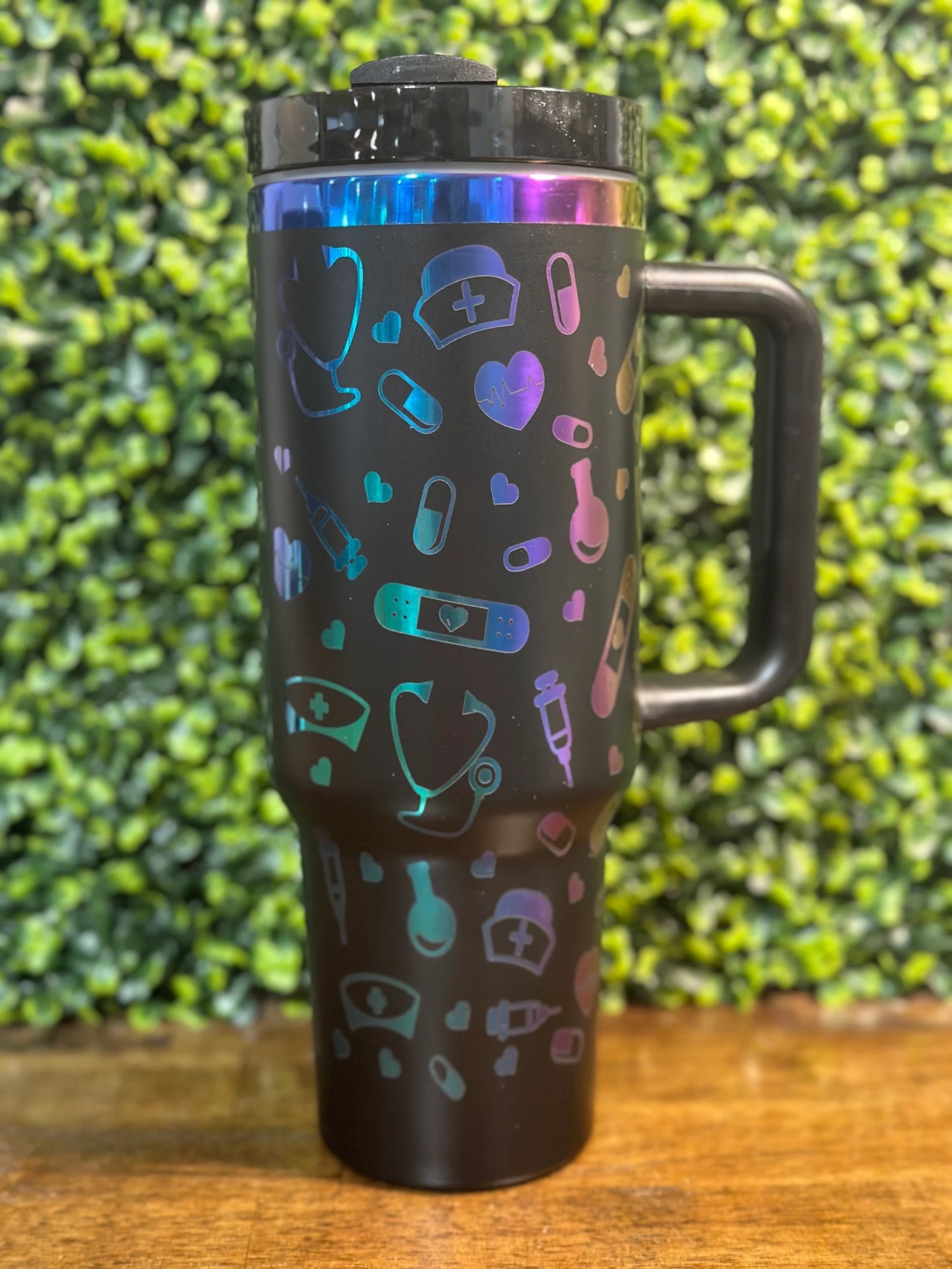 Rainbow Nurse Appreciation Tumbler - Colorful Gift for Nurses image 3