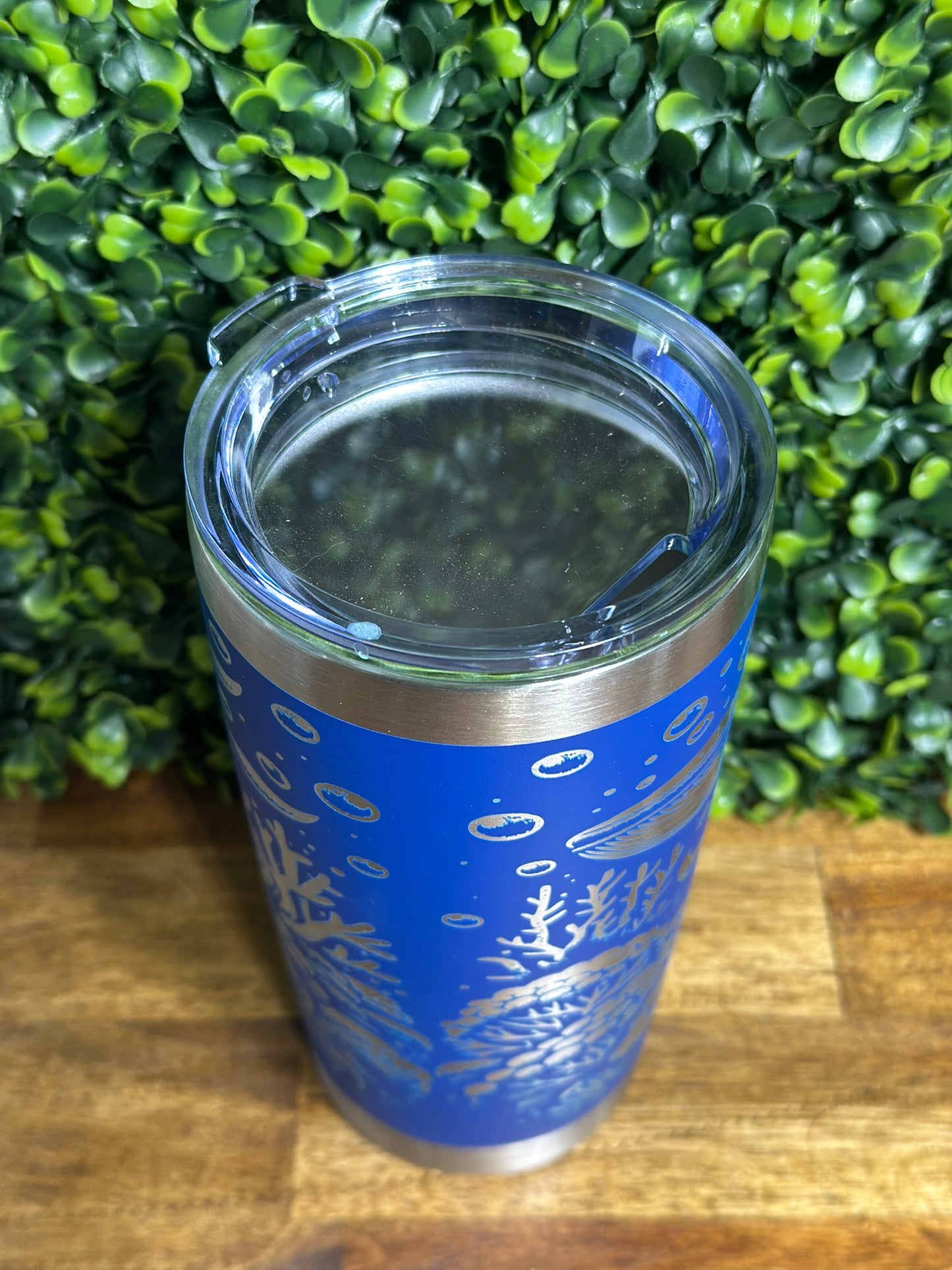 Whales Under the Sea 20 ounce Blue Tumbler image 3