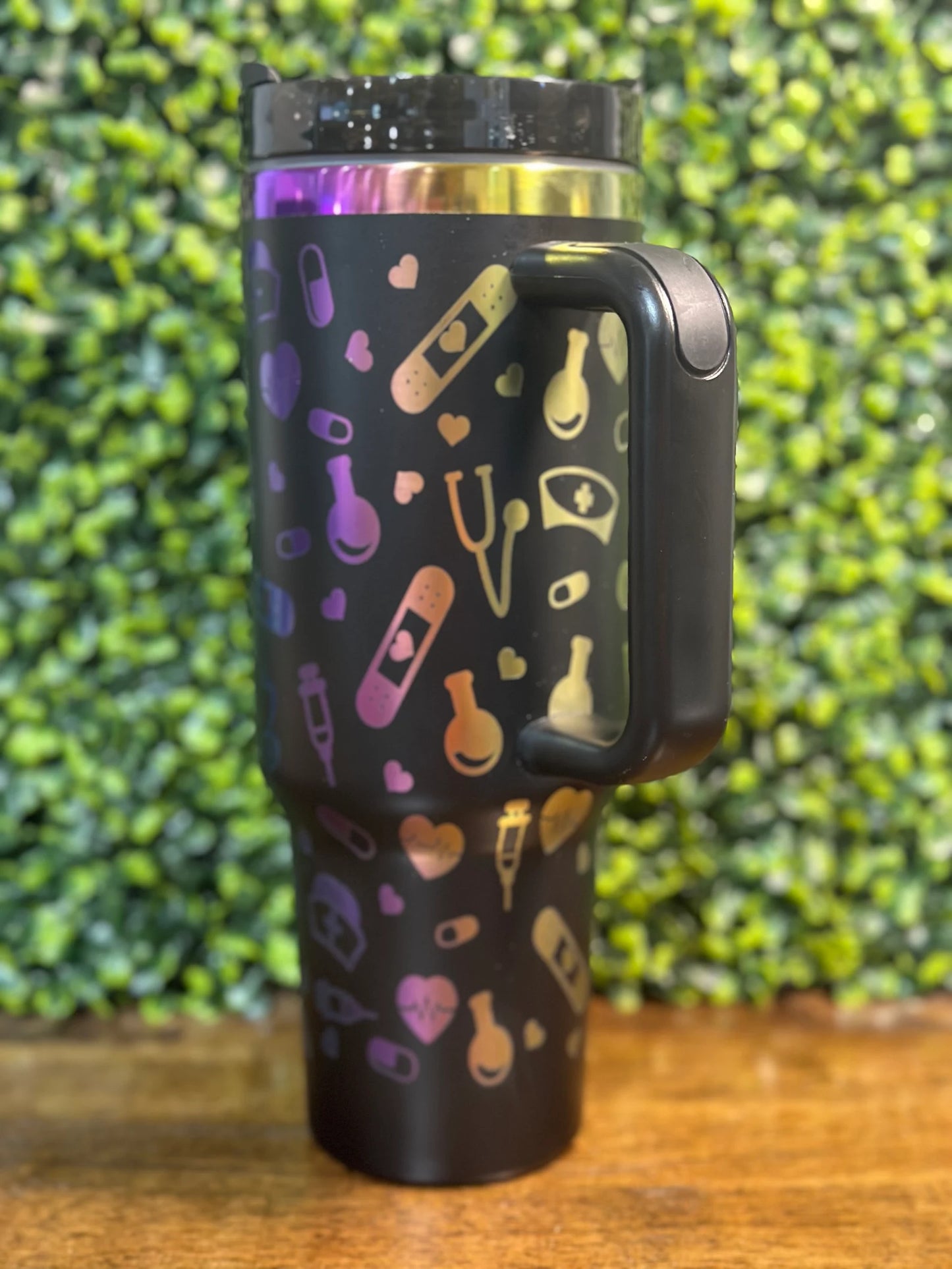 Rainbow Nurse Appreciation Tumbler - Colorful Gift for Nurses image 2