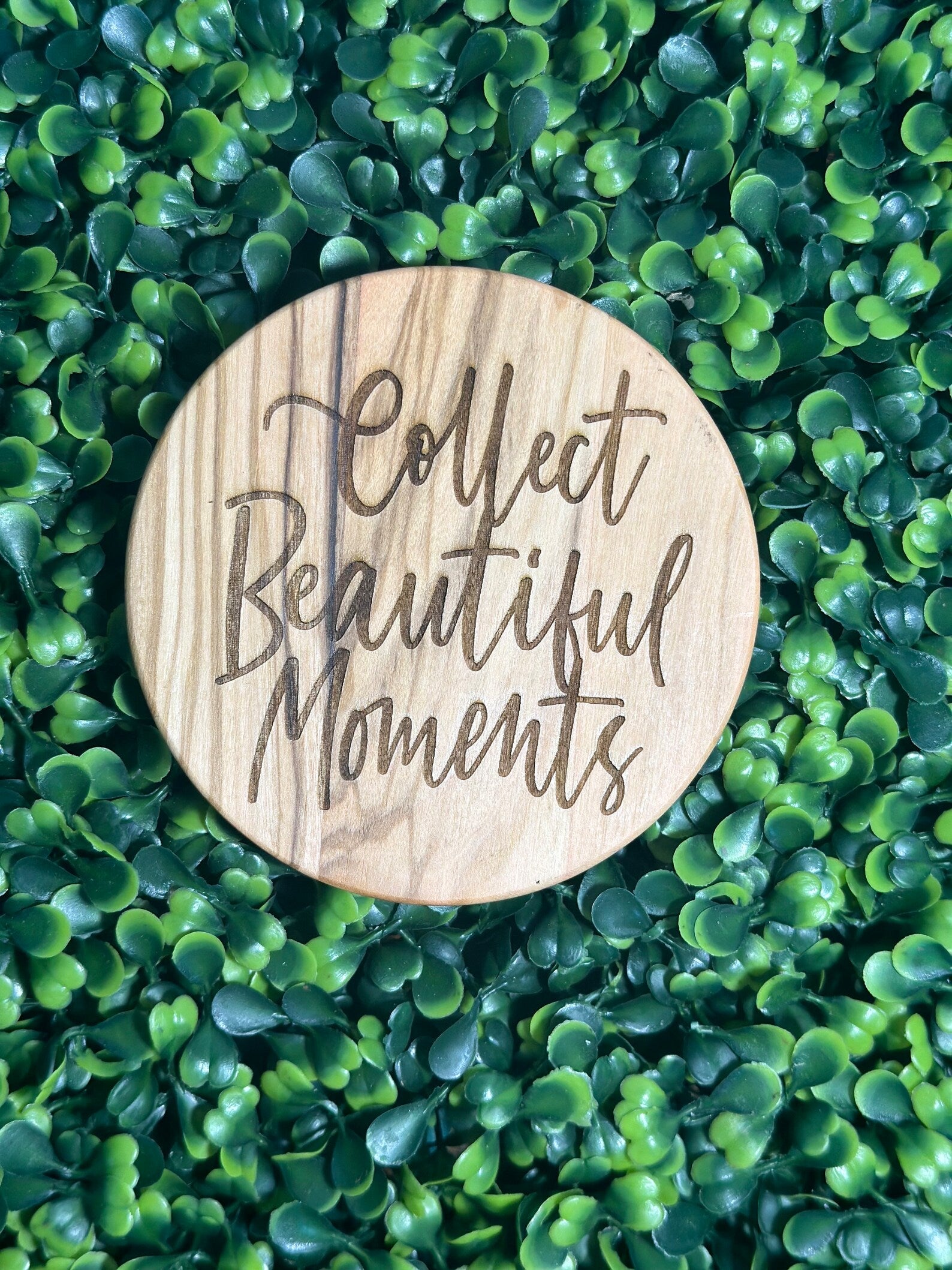 Thankful, floral, and beautiful moments collection of wooden coasters / set of 4 image 2