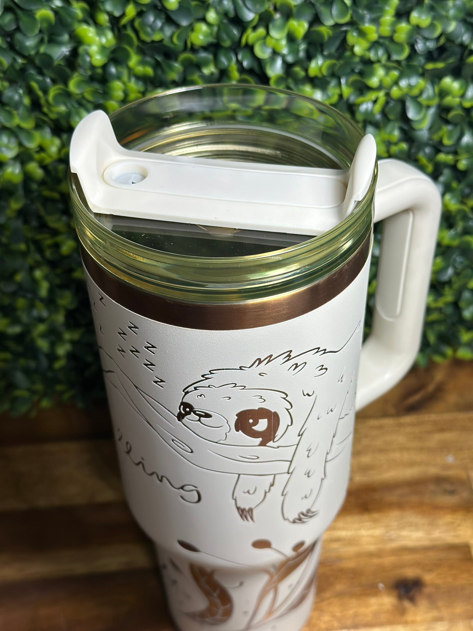 Chillin' out Sloth Style Copper Plated Tumbler image 4
