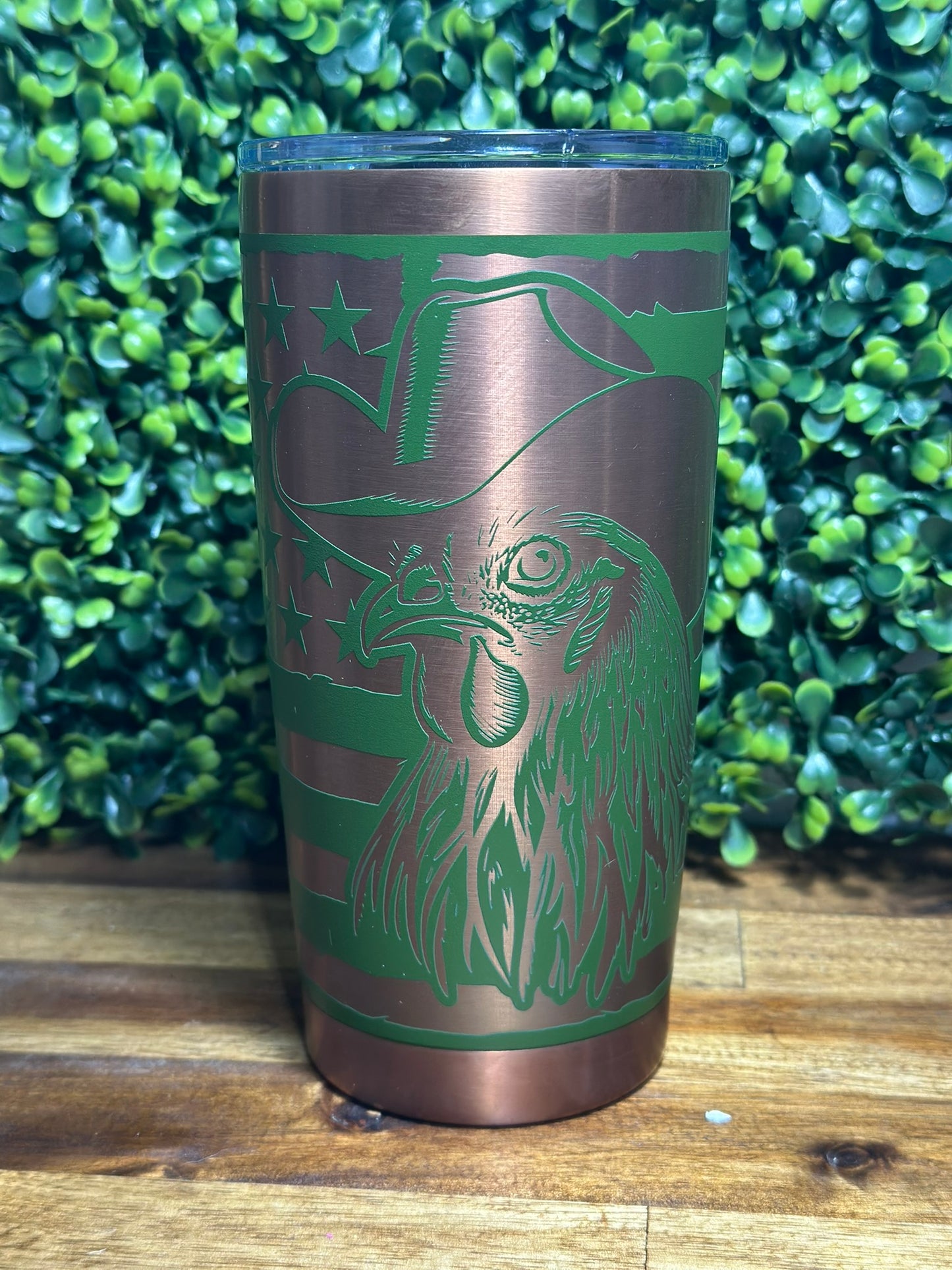 Patriotic Rooster Copper Plated Tumbler / 20 ounce image 0