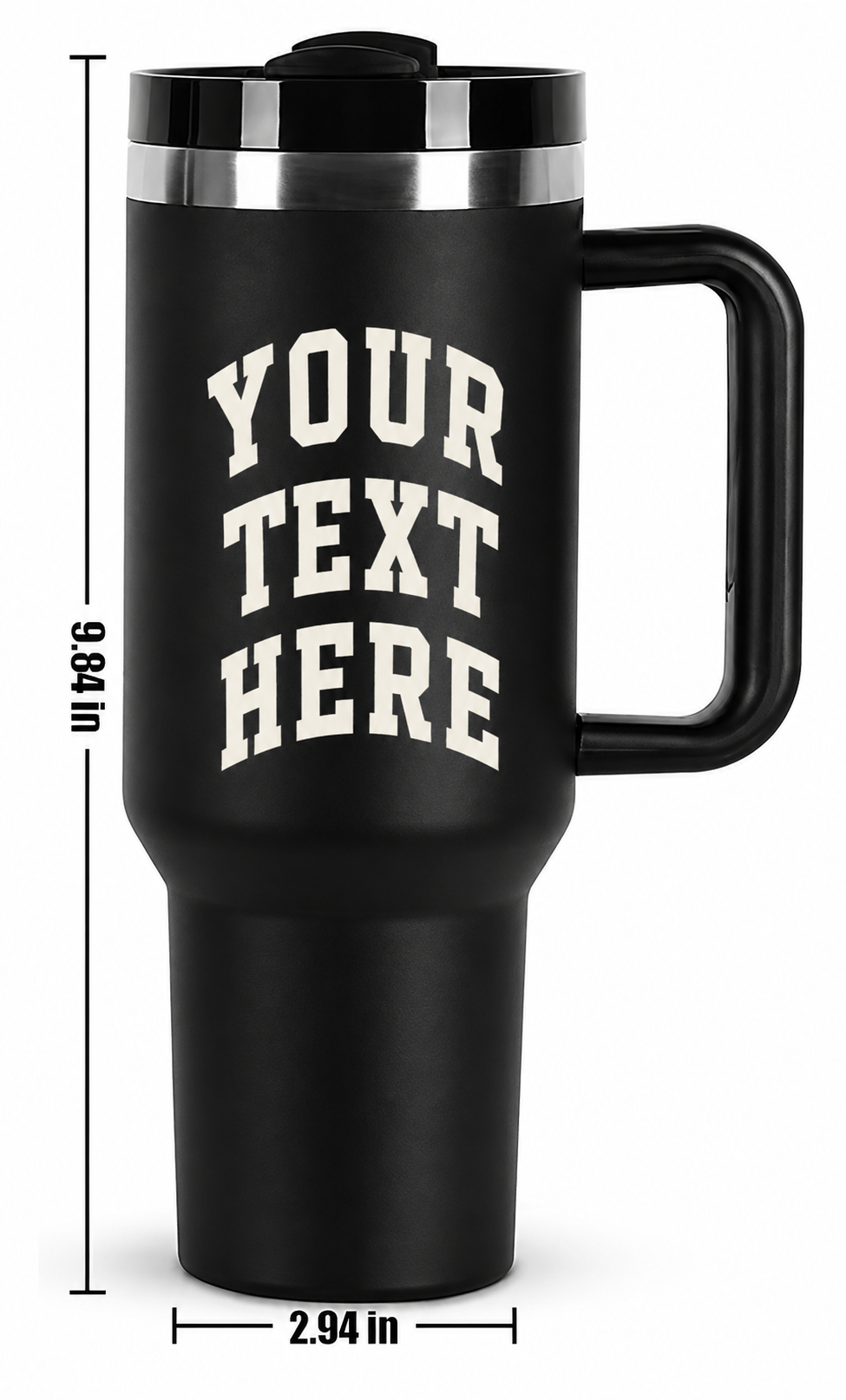 40 oz engraved tumbler - Single Logo