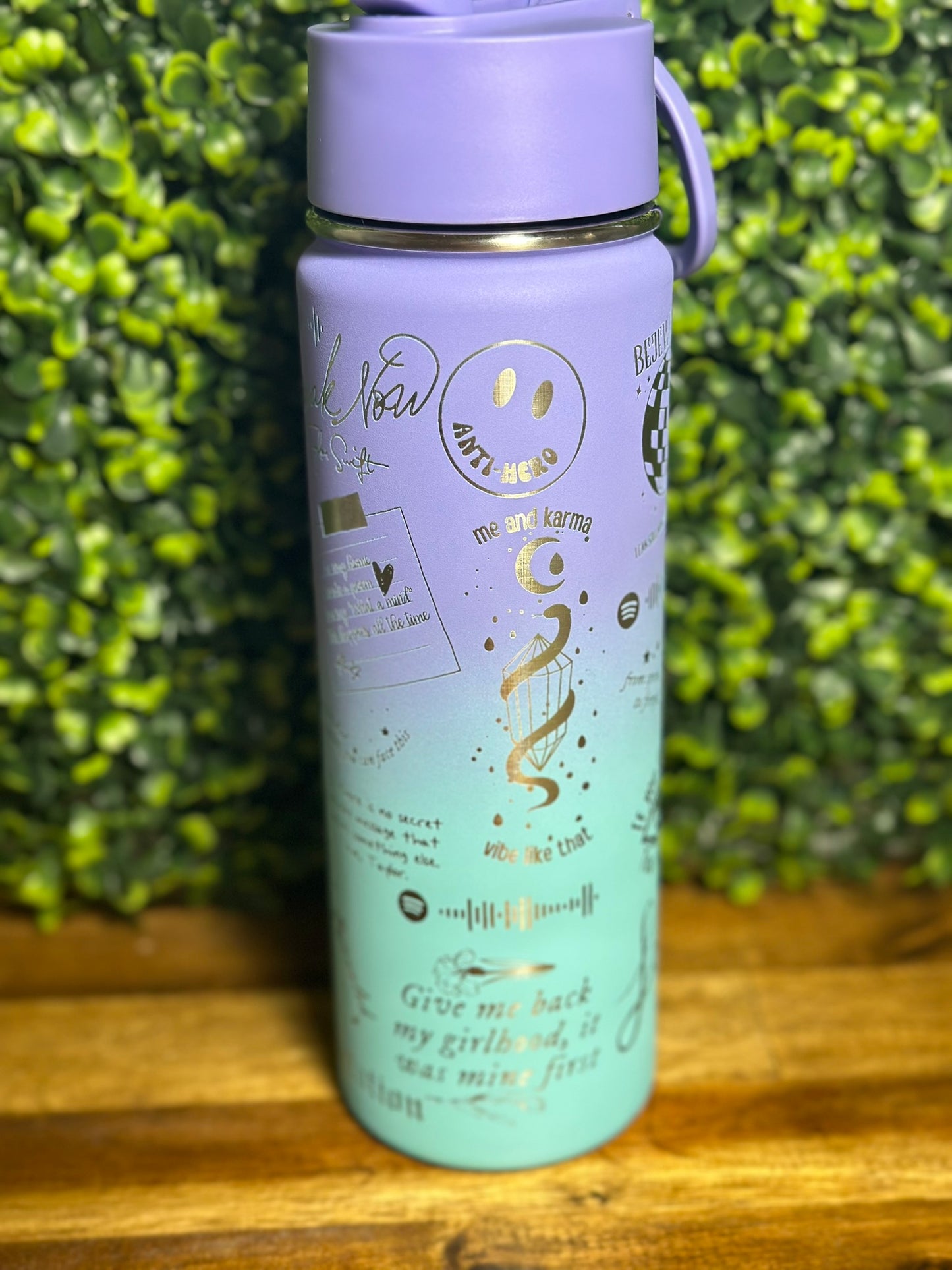 Taylor Swift Laser Engraved Water Bottle