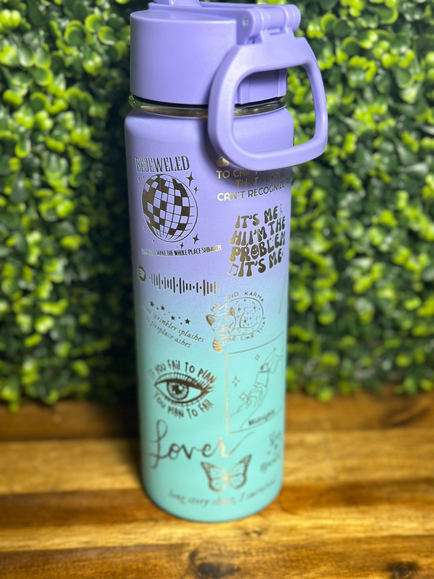 Taylor Swift Laser Engraved Water Bottle