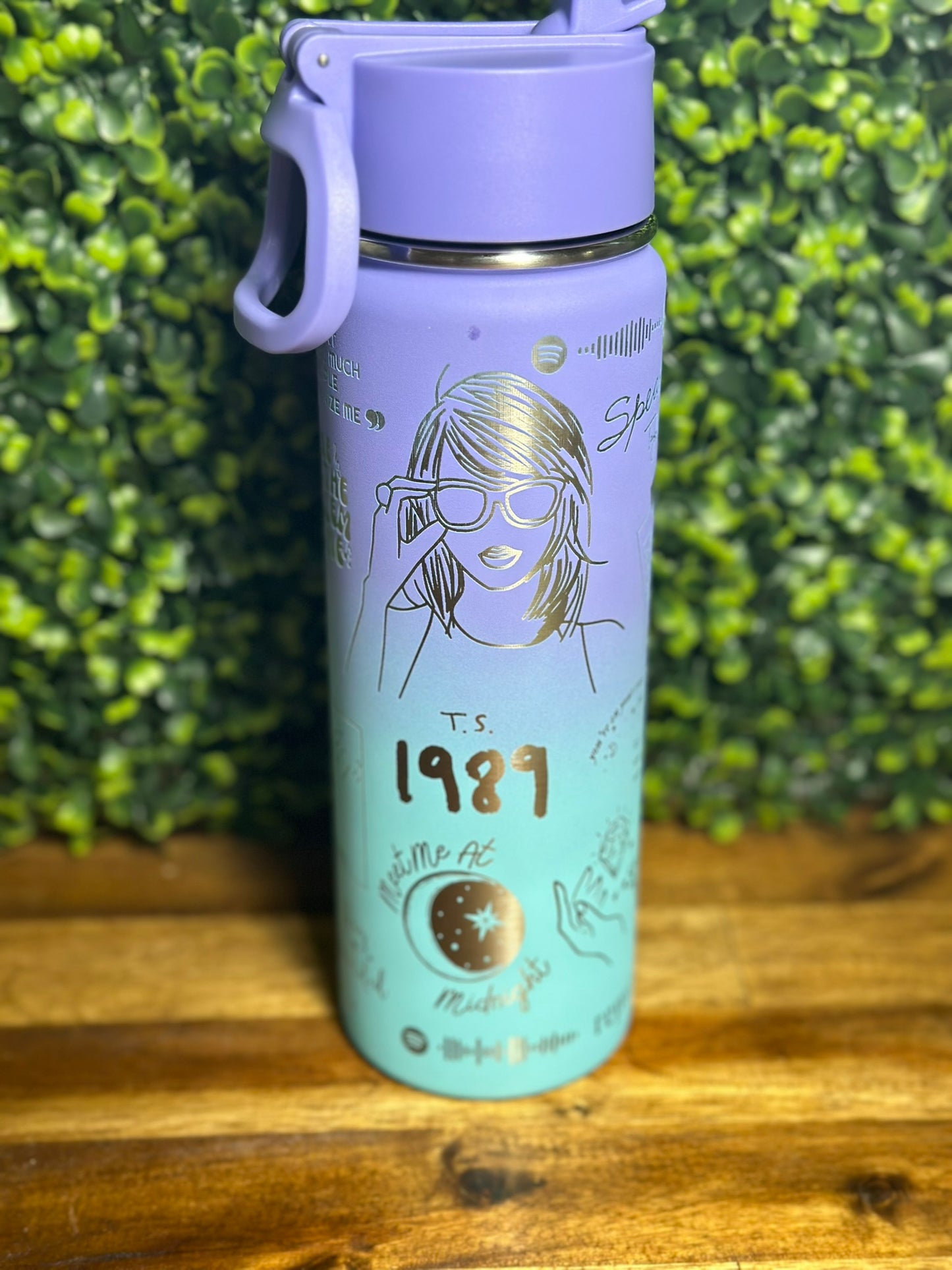 Taylor Swift Laser Engraved Water Bottle