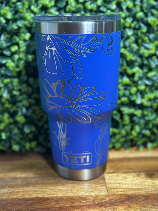Daisy Wrapped 30 ounce Yeti Rambler