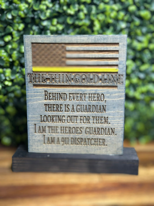 First Responders Dispatch Desk Sign