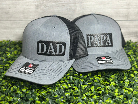 Dad/Papa Leather Patch Richardson Hat