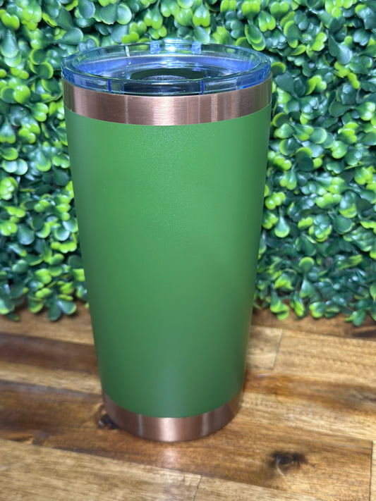 Green w/ Copper Plating 20-ounce Tumbler