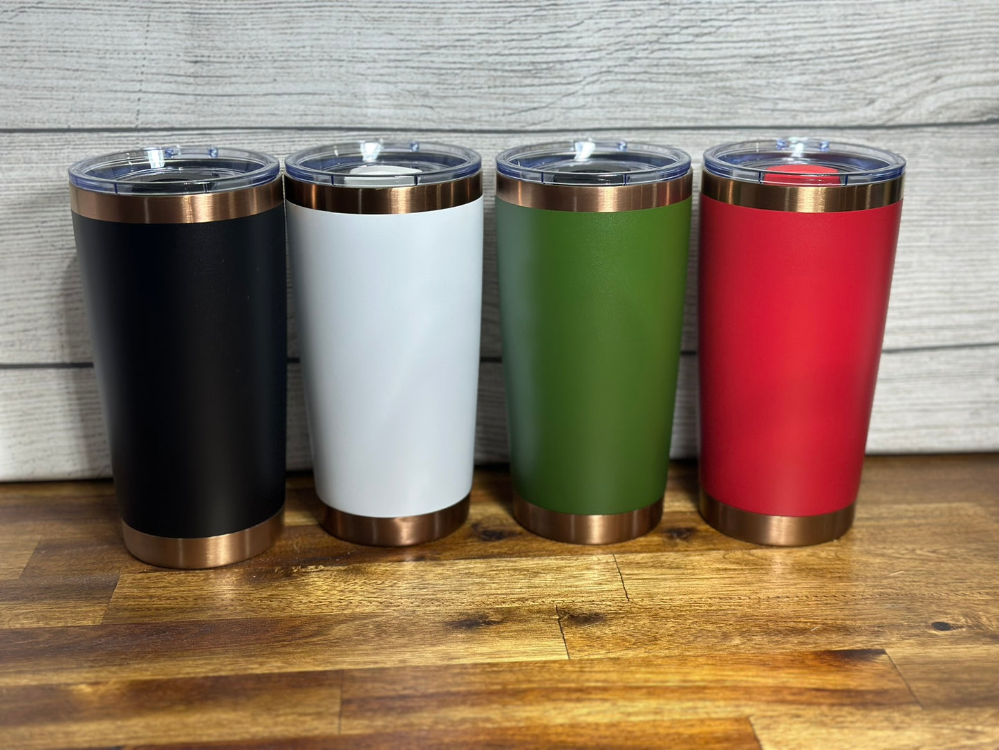 White w/ Copper Plating 20-ounce Tumbler