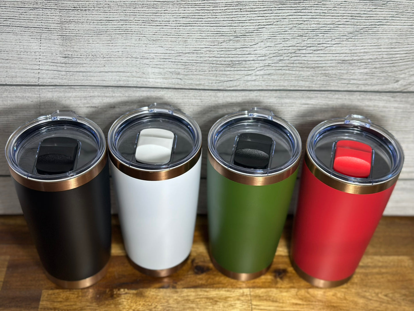 White w/ Copper Plating 20-ounce Tumbler