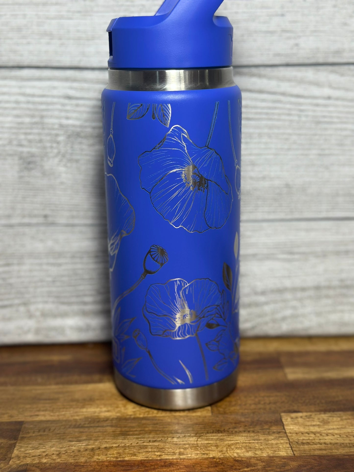 Poppy Inspired 24 oz Yeti Rambler / Gift for Her