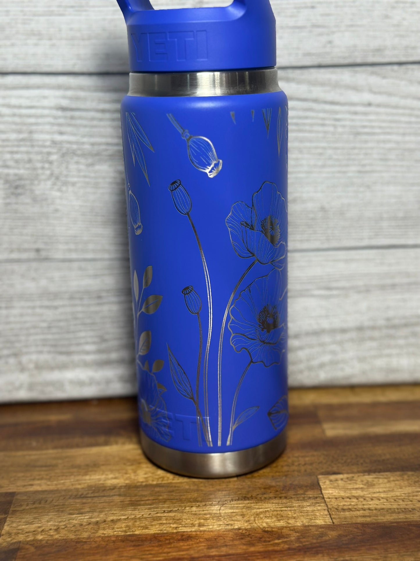 Poppy Inspired 24 oz Yeti Rambler / Gift for Her