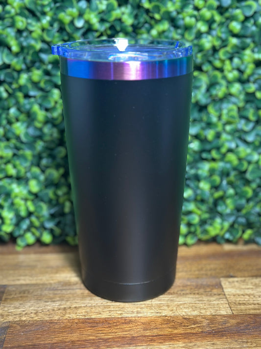 Ombre Plated Black 20 ounce Tumbler - Laser Blank