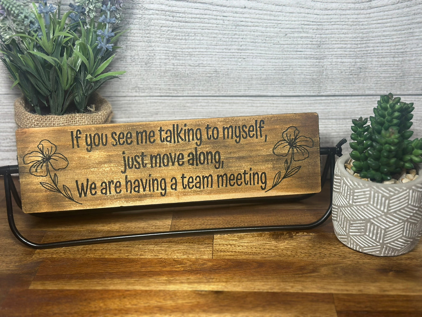 Funny Desk Sign for that Talkative Coworker
