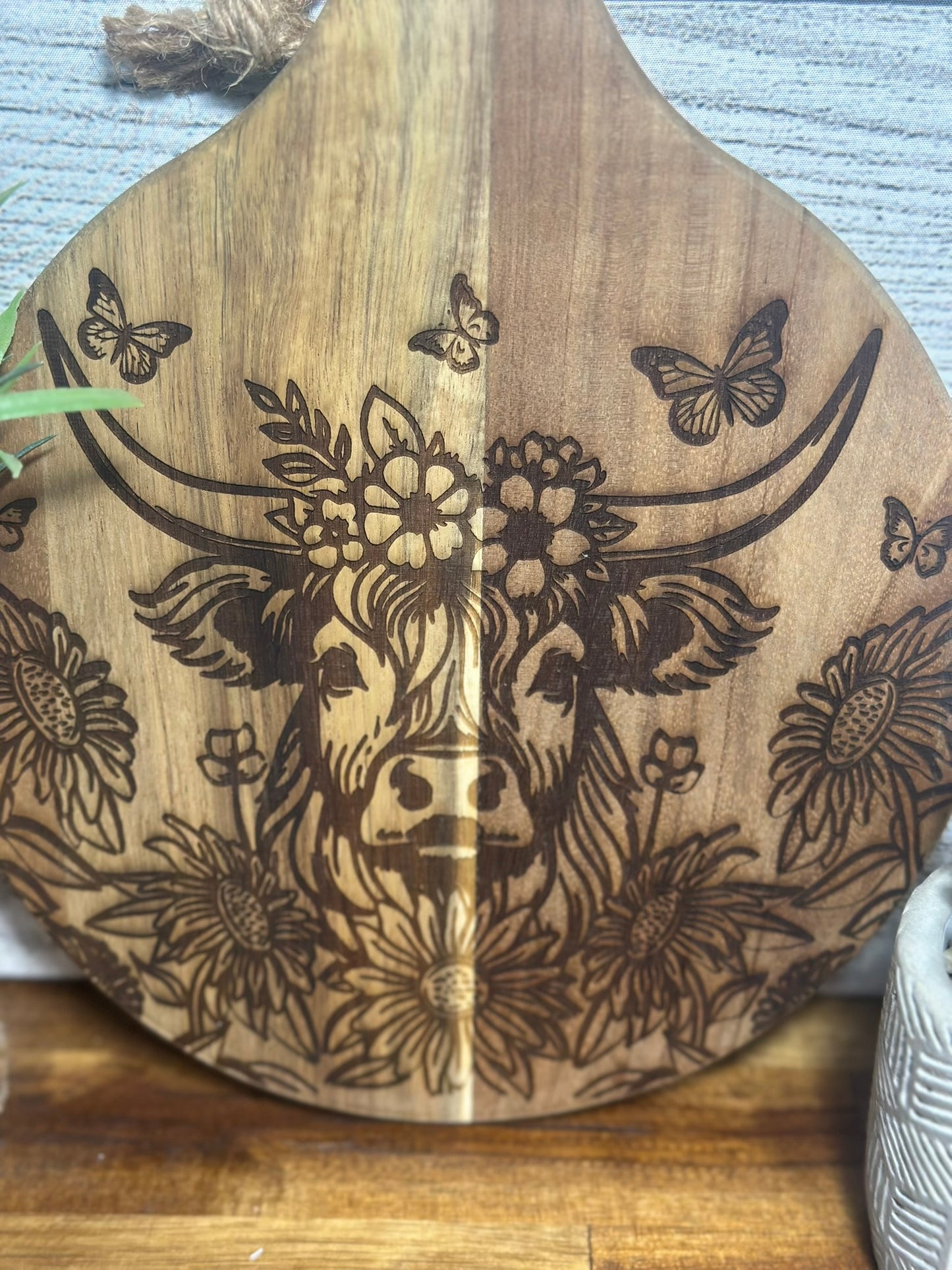 Mini Highland Cow Cutting Board - Decorative